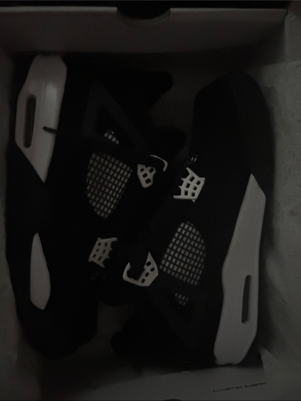 Jordan 4’S, Size 8.5 Mens, Black/white